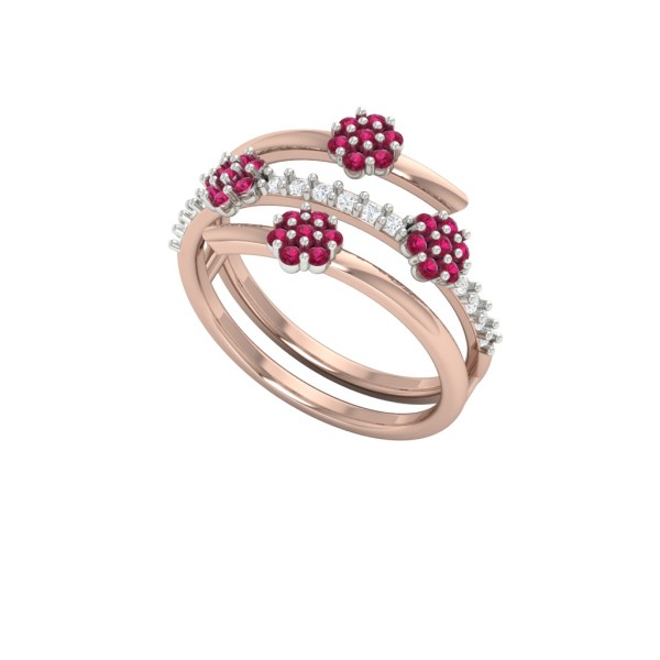 COLORING FLOWERET SPIRAL BAND 